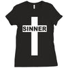 sinner christian god bible new Ladies Fitted T-Shirt