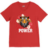 Girl Power White Write V-Neck Tee