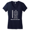 beard level Women's V-Neck T-Shirt