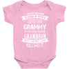 Super Cool Grammy Of A Freaking Awesome Grandson Baby Onesie