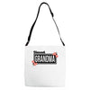 blessed grandma with flower Adjustable Strap Totes