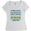 My Mind is Like My internet Browser i Have 19 Tabs Open 3 Are Frozen A Women's Triblend Scoop T-shirt
