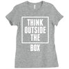 think outside the box Ladies Fitted T-Shirt