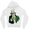 st patricks day  uncle sam Zipper Hoodie