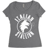 italian stallion 2 Women's Triblend Scoop T-shirt