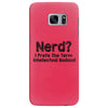 nerd i prefer the term intellectual badass t shirt funny geek tee clas Samsung Galaxy S7 Edge