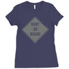 baby on board Ladies Fitted T-Shirt