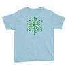 snowflake geek usb green Youth Tee