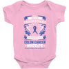 Never Underestimate The Strength Of A Colon Cancer Warrior Baby Bodysuit