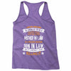 Super Cool Mother In Law Of A Freaking Awesome Son In Law Racerback Tank
