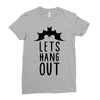 lets hang out Ladies Fitted T-Shirt