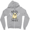 angel pug [converted] Zipper Hoodie