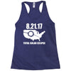 total solar eclipse 2017 Racerback Tank