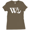 w anchor mens funny offensive Ladies Fitted T-Shirt