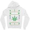 smoke weed ugly sweater Zipper Hoodie