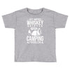 love whiskey and camping! Toddler T-shirt