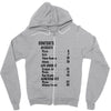 contents list Zipper Hoodie