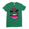 angry zombie Ladies Fitted T-Shirt