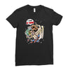deadpool and superman Ladies Fitted T-Shirt