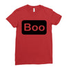 boo, Ladies Fitted T-Shirt