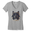 polygon wolf Women's V-Neck T-Shirt