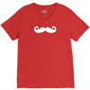 mustache V-Neck Tee