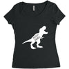 Daddysaurus Women's Triblend Scoop T-shirt