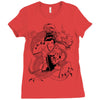 japanese dragon Ladies Fitted T-Shirt