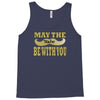 funny black mustache may the stache be with you Tank Top