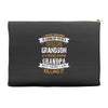 Super Cool Grandson Of A Freaking Awesome Grandpa Accessory Pouches