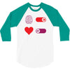 How To Live A Happy Life 3/4 Sleeve Shirt