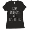 boys in books are just better Ladies Fitted T-Shirt