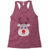 christmas reindeer rudolph Racerback Tank