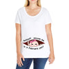 February Peeking Out Asian Baby Girl Ladies Curvy T-Shirt