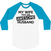 awesome husband 3/4 Sleeve Shirt