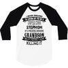 Super Cool Stepmom Of A Freaking Awesome Grandson 3/4 Sleeve Shirt