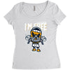 breaking out Women's Triblend Scoop T-shirt
