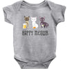 happy meowr Baby Bodysuit