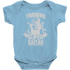 training to go super saiyan Baby Onesie