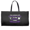 I Love Someone with Pancreatic Cancer to The Moon and Back to Infinity Weekender Totes