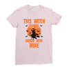 wine witch! Ladies Fitted T-Shirt
