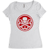 red skull logo avengers marvel comics gift Women's Triblend Scoop T-shirt