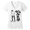 skate Women's V-Neck T-Shirt