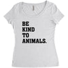 Be Kind To Animals Women's Triblend Scoop T-shirt