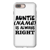 personalised auntie iPhone 8 Plus