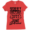 This Guy Is Taken By A Super Sexy June Girlfriend Ladies Fitted T-Shirt