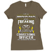 proud dad freaking Ladies Fitted T-Shirt