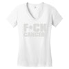 f cancer! Women's V-Neck T-Shirt