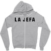 la jefa black Zipper Hoodie