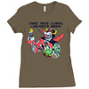 lion mouth hands Ladies Fitted T-Shirt